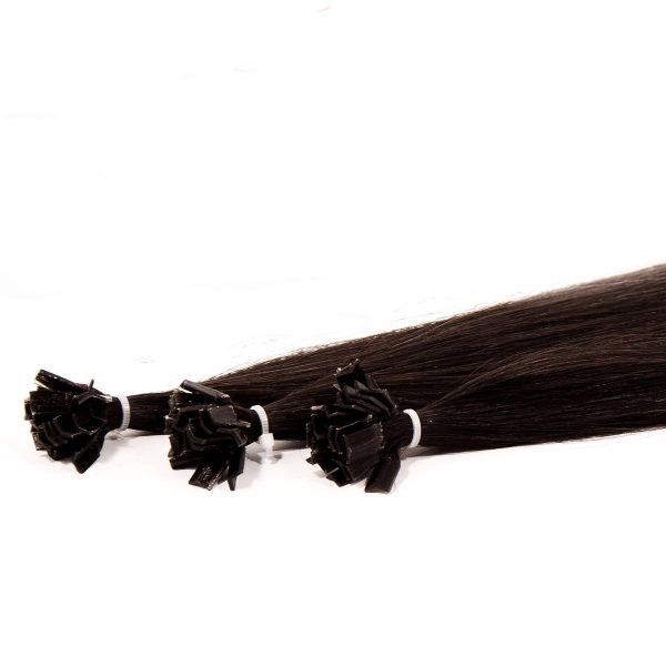 55cm 1gr Özbek Saçı A+ Grade- Mikro Kaynak. Doğal Saç- Koyu Kahve