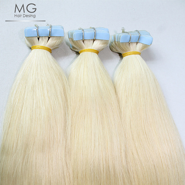 Bant Kaynak Saç Platin Sarı Human Hair - 55cm 40 Bant Atkı 100 gram saç