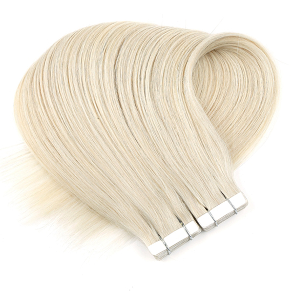 Bant Kaynak Saç Beyza Platin Sarı Human Hair - 65cm 40 Bant Atkı 100 gram saç