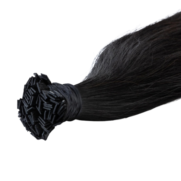 0,8gr 55cm 100Ad 80gr Remy Hair Mikro Kaynak Saç Doğal Siyah