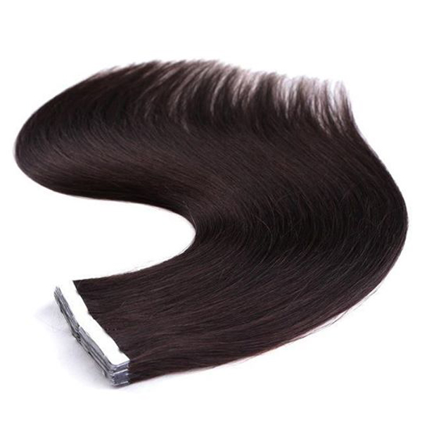 Bant Kaynak Saç Koyu Kahve A Grade Remy Human Hair - 65cm 40 Bant Atkı 100 gram saç