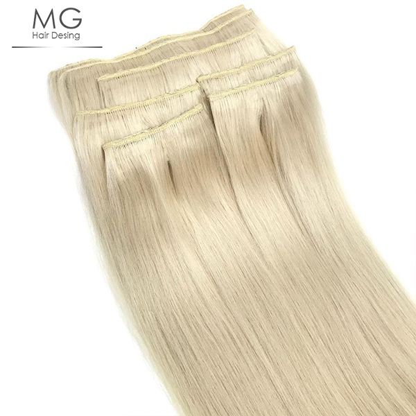 Çıt Çıt Saç Beyaz Platin Sarı A Grade Remy İnsan Saçı