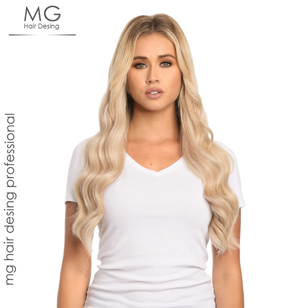 Mikro Kaynak Saç Kumral Platin Ombre A Grade Remy Human Hair - 1gr 65cm Her Bir Tutamı (100Ad 100gr Saç)