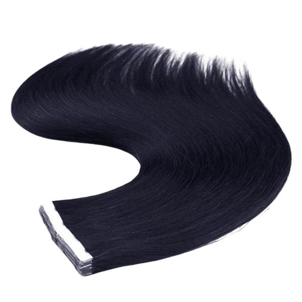 55cm 40Ad 100gr Bant Kaynak Saç Doğal Siyah Remy Hair