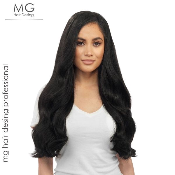 1gr 60cm 100Ad 100gr Remy Hair Mikro Kaynak Saç Doğal Siyah